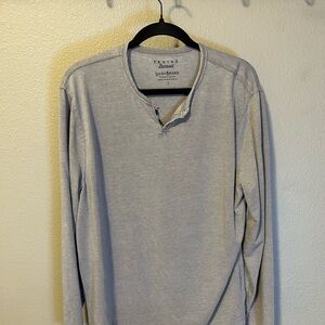 Lucky Brand Light Gray Henley Shirt